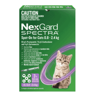 NexGard Spectra Spot-on Solution for Small Cats & Kittens 0.8kg - 2.4 kg