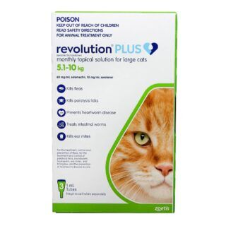Revolution Plus Green For Large Cats (5-10kg)