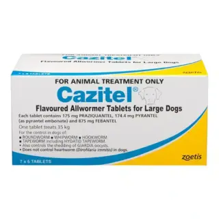 Cazitel Allwormer For Large Dogs - Flavoured Tablets (35kg)